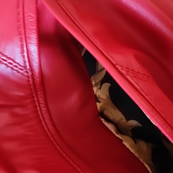 RICARD PELLS BARCELONA Men's Red 100%  Leather Jacket Made In Spain - Picture 9 of 16